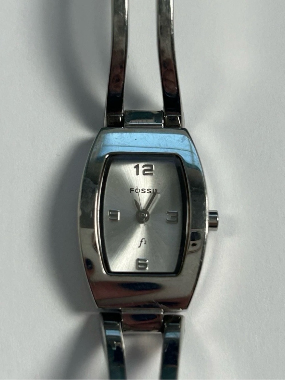 Fossil F2 Womens Stainless Steel Watch Mother of Pearl Face #ES9645 6.5” Band